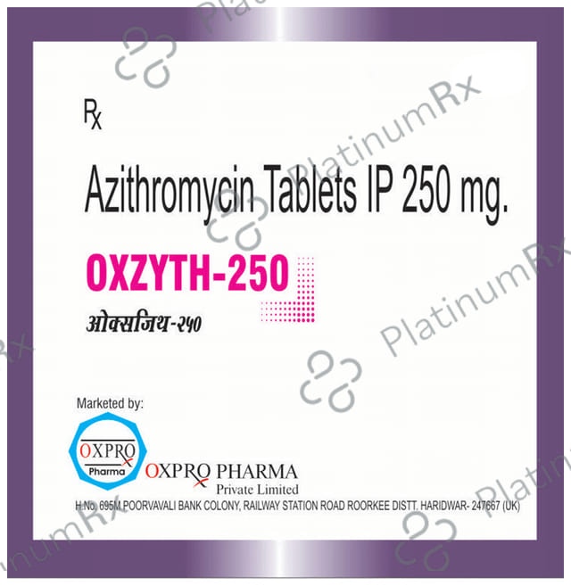Oxzyth 250mg Tablet 6s Oxpro Pharma Pvt. Ltd.