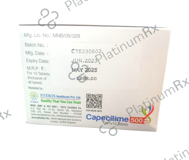 Capecitime 500mg Tablet 10s