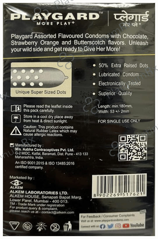 Playgard More Play+ Super Combo Pack Dotted Condoms 10s
