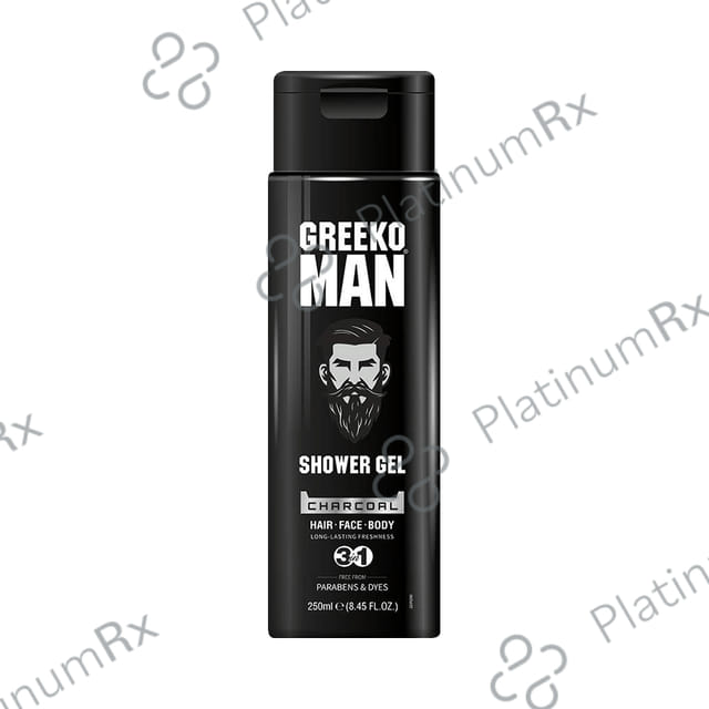 Greeko Man 3 in1 Charcoal Shower Gel 250ml