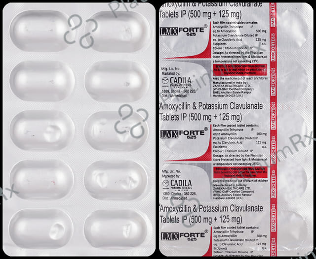 Lmx Forte 500/125mg Tablet 10s
