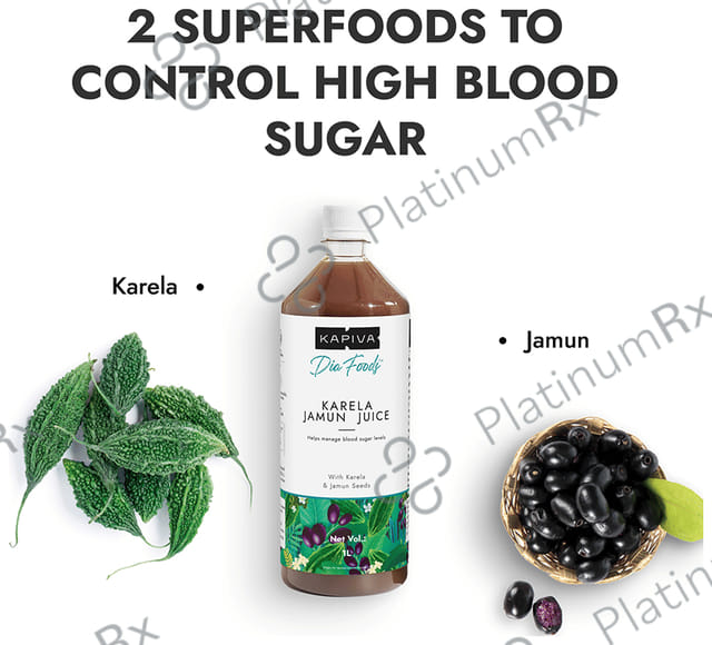 Kapiva Karela Jamun Juice - Helps Manage Blood Sugar Levels