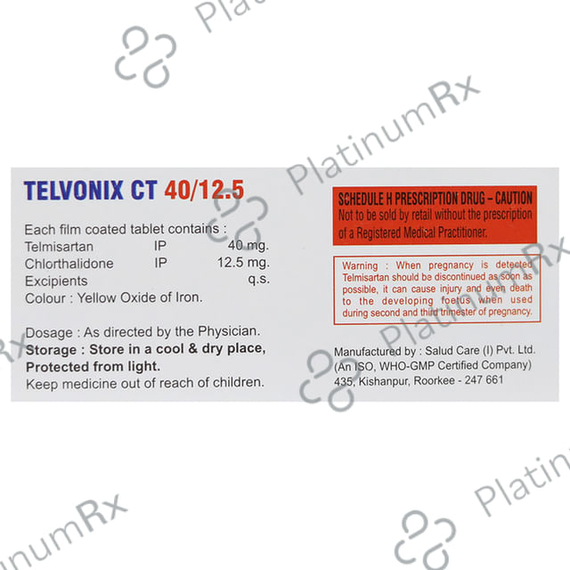 Telvonix CT 40/12.5 Tablet