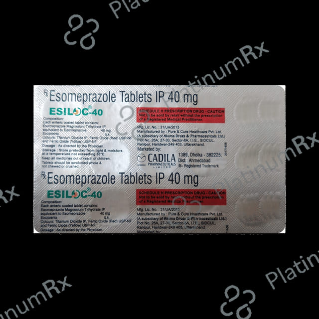 Esiloc 40mg Tablet 10s