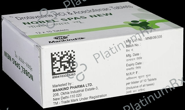 Nobel Spas New 80/100mg Tablet 10s