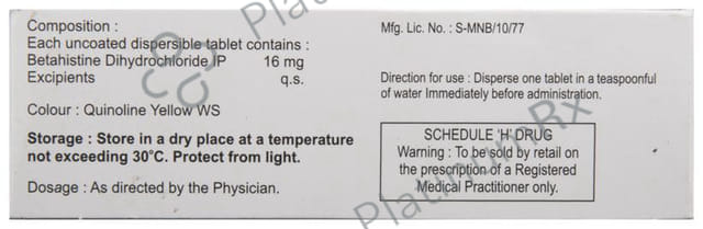 Vertistar MD 16mg Tablet DT 10s