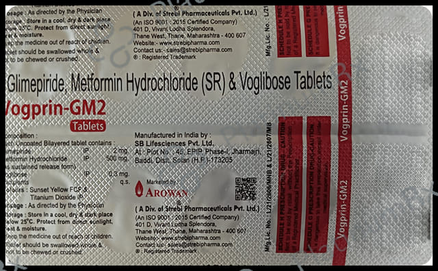 Vogprin-GM 2 Tablet SR