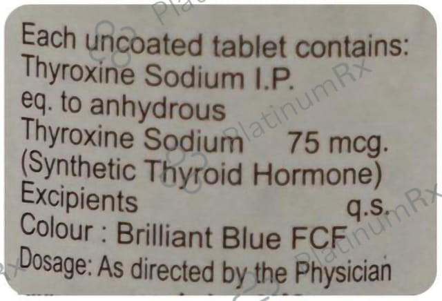 Thyromed 75mcg Tablet