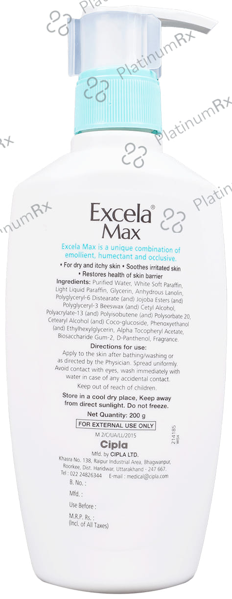 Excela Max Moisturiser 200gm