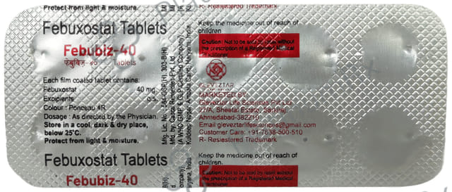 Febubiz 40mg Tablet 10s