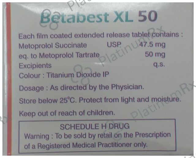 Betabest XL 50mg Tablet 10s