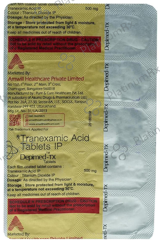 Depimed TX 500mg Tablet 10s