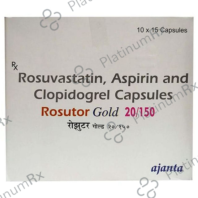 Rosutor Gold 20/150/75mg Capsule 15s