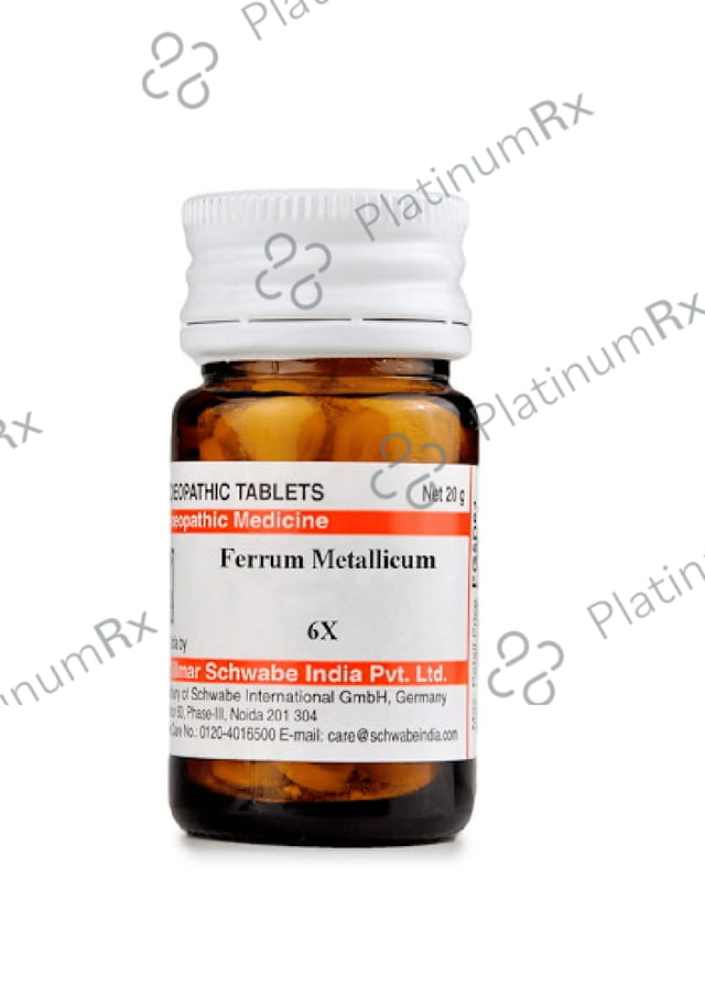Dr Willmar Schwabe India Ferrum Metallicum Trituration Tablet 6X