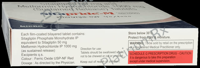 Sitapride M 50/1000mg Tablet SR 15s