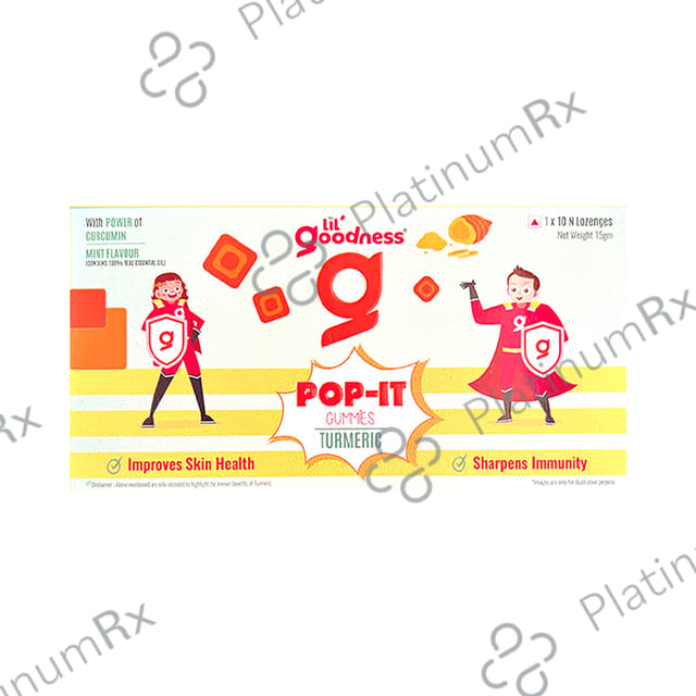 Lil Goodness POP-It Turmeric Gummy (10 Each) Mint 1 Pack