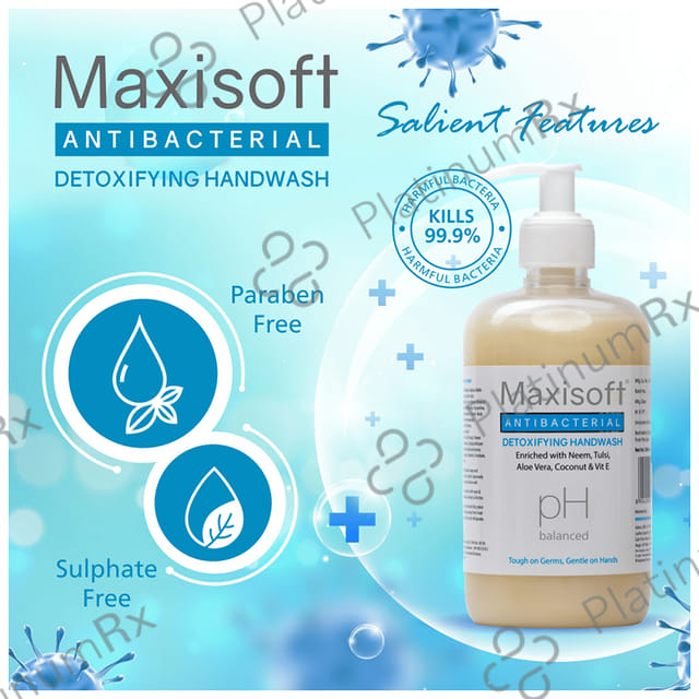 Maxisoft Antibacterial Detoxifying Handwash (500ml Each) 1 Bottle