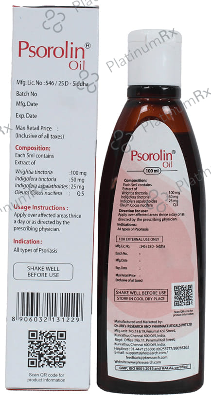 Dr. JRK Psorolin Oil 100 ml