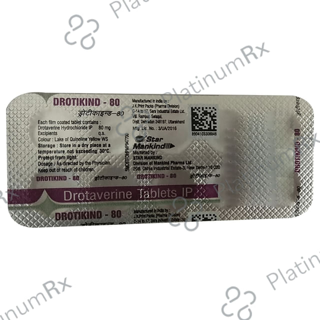 Drotikind 80mg Tablet