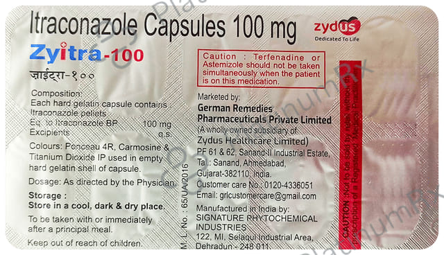 Zyitra 100mg Capsule 10s