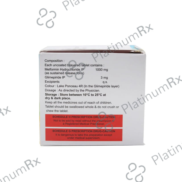 Apriglim MF 3/1000mg Tablet 15s