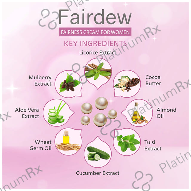 Fairdew PH Balanced Fairness Cream for Women (50gm Each) 4 Tube