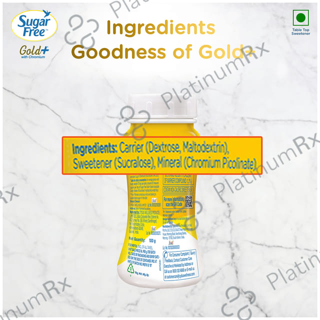 Sugar Free Gold Low Calorie Aspartame Sweetener 100gm