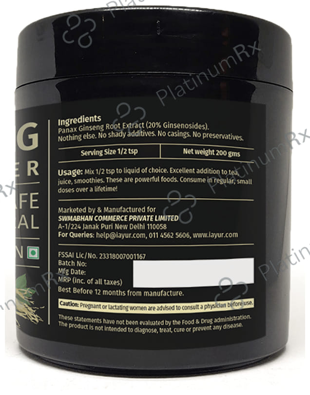iAYUR Panax Ginseng Extract Powder 200 gm