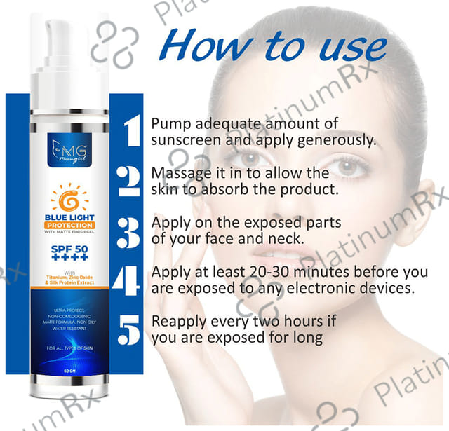 MG Meowgirl Blue Light Protection with Matte Finish SPF 50++++ Gel 60gm