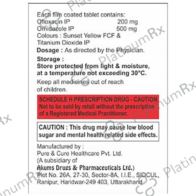 Oflo 200/500mg Tablet 10s
