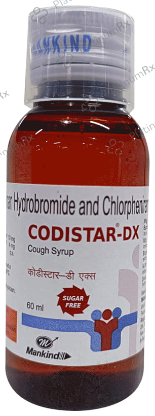 Codistar DX 4/10ml Sugar Free Syrup 60ml