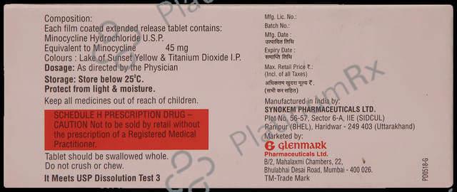 Minym 45mg Tablet ER 10s