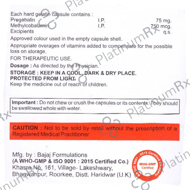 Venogab-M 75 Capsule