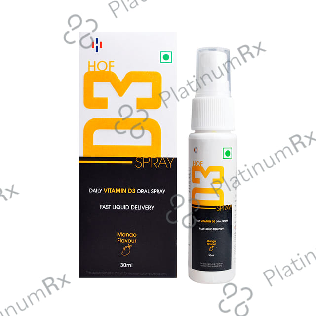 HOF Pharma Daily Vitamin D3 Oral Spray Mango