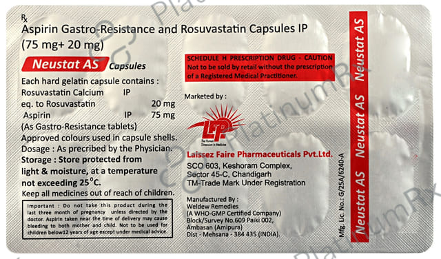 Neustat AS 75/20mg Capsule 10s