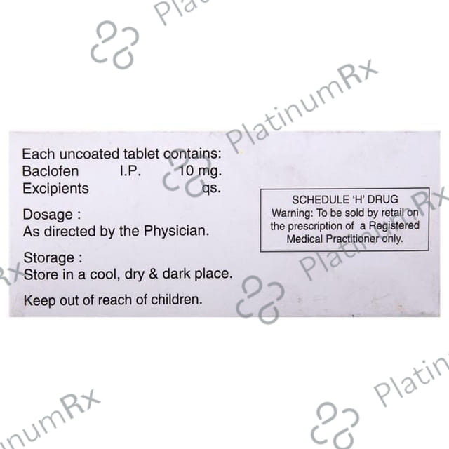 Bacfen 10mg Tablet 10s (Icon)