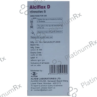 Alciflox D Eye/Ear Drop 10ml
