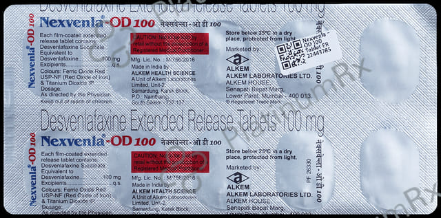 Nexvenla OD ER 100mg Tablet 10s