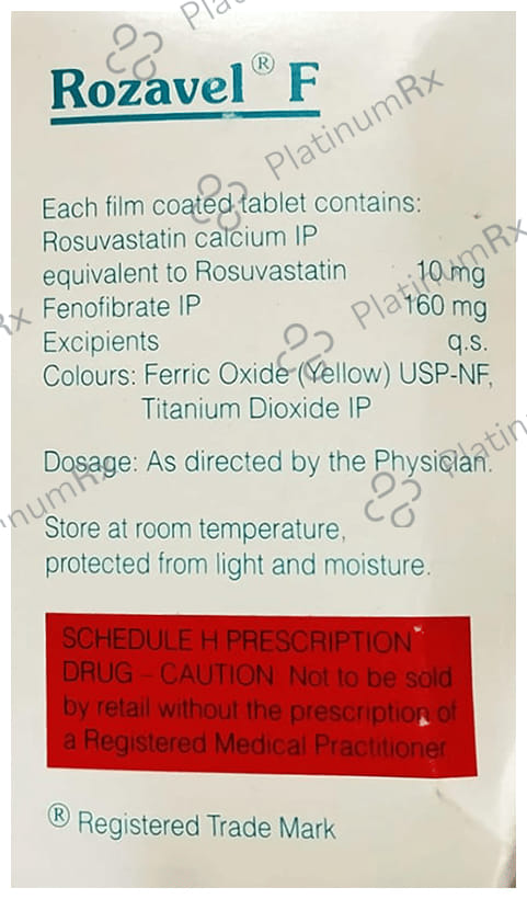 Rozavel F 160/10mg Tablet 15s