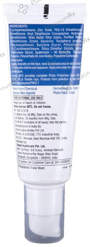 Zoray APS SPF 50+ Sunscreen Gel 50gm