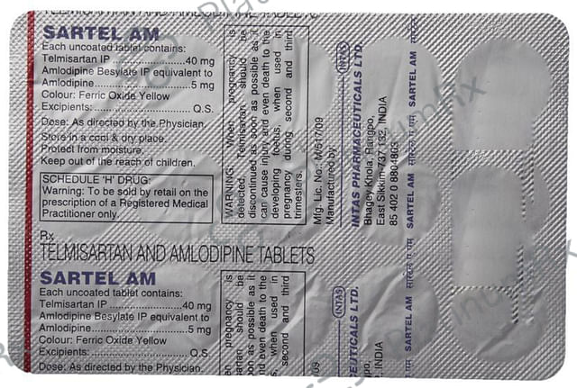 Sartel AM 5/40mg Tablet 15s