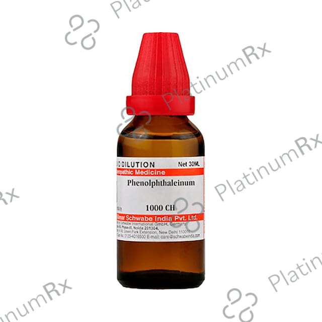 Dr Willmar Schwabe India Phenolphthaleinum Dilution 1000 CH