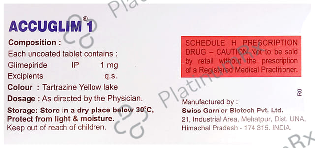 Accuglim 1mg Tablet 10s