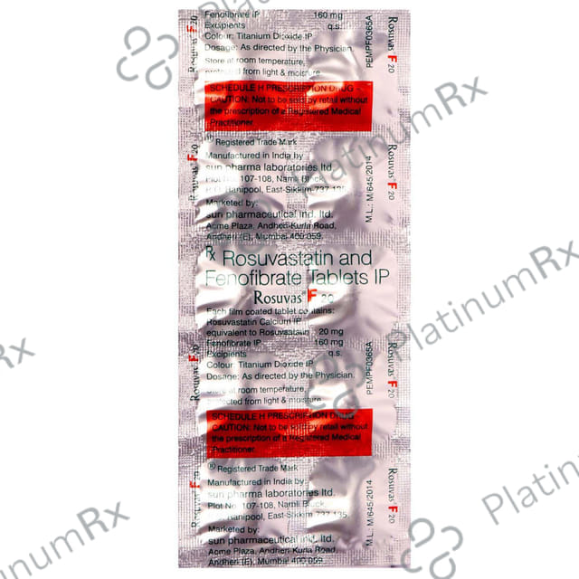 Rosuvas F 10/160mg Tablet 10s