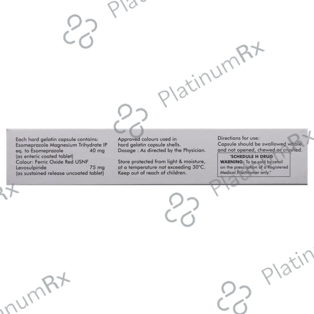 Esofag L 75/40mg Capsule SR 10s