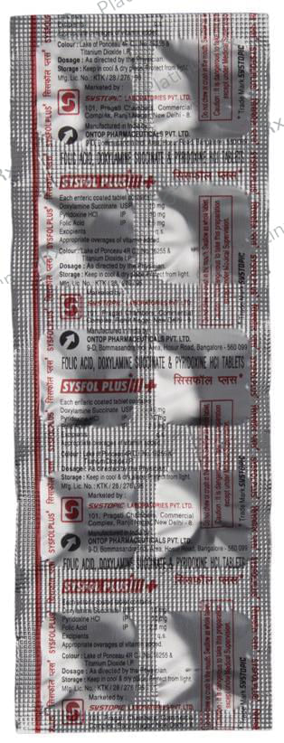 Sysfol Plus 10/2500mcg/10mg Tablet 10s