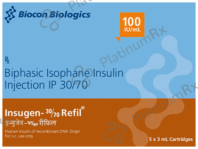 Insugen 30/70 (100 IU/ml) (1*3ml Refill Cartridge / Injection)