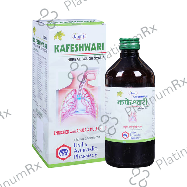 Unjha Kafeshwari Herbal Cough Syrup 450 ml
