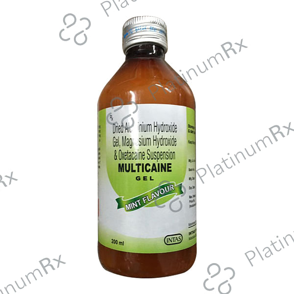 Multicaine 291/98/10mg Oral Suspension 200ml