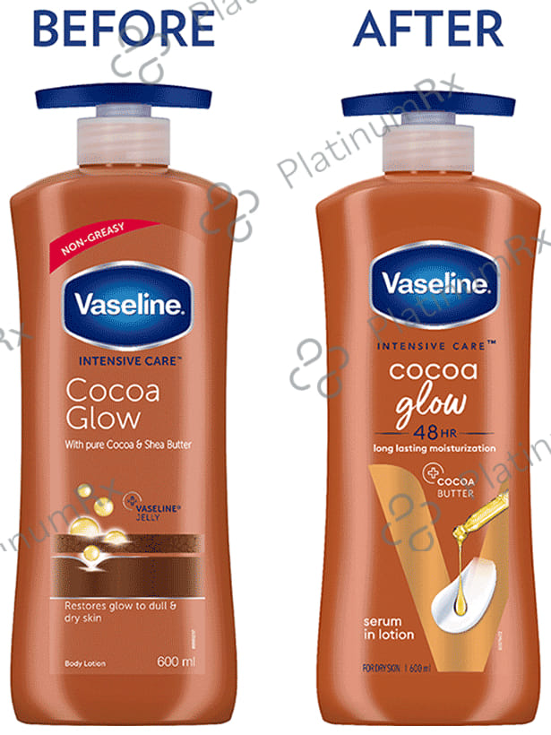 Vaseline Intensive Body Care Cocoa Glow Lotion 600 ml